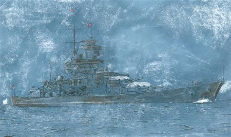 Scharnhorst Drawing By Dennis Larson Fine Art America