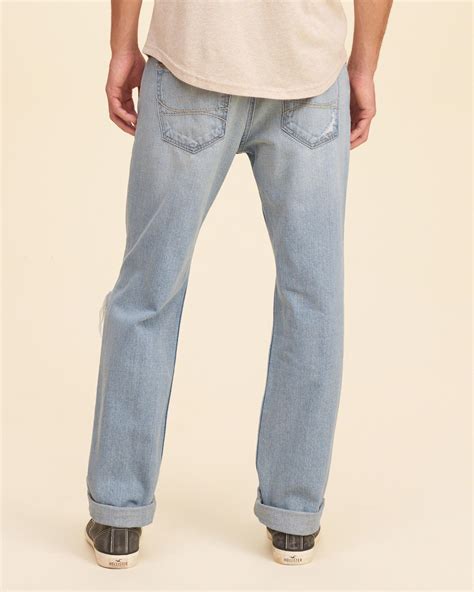 Lyst Hollister Classic Straight Jeans In Blue For Men