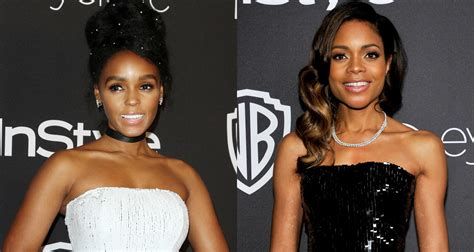 Janelle Monae And Naomie Harris Switch It Up At Golden Globes 2017 Party