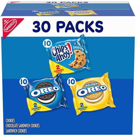 Nabisco Sweet Treats Cookie Variety Pack Oreo Oreo Golden And Chips Ahoy