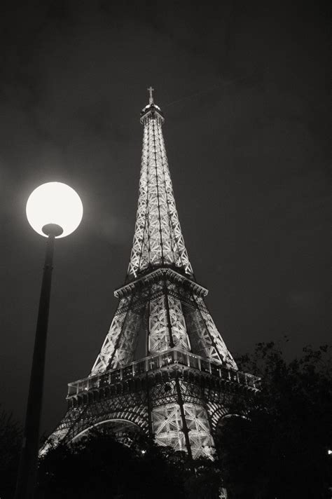 Illuminating The Parisian Night Black And White Photography By