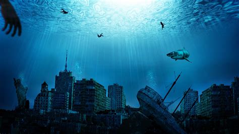 Подводный Город Картинки Картинки рисунки