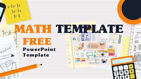 Math Template I Free Powerpoint Template I Aesthetic Ppt In 2023 Math