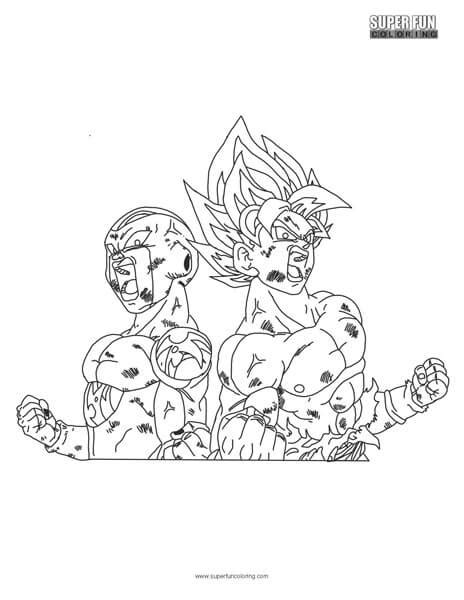 Goku And Frieza Dragon Ball Z Coloring Super Fun Coloring
