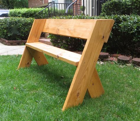 The Project Lady Diy Tutorial 16 Simple Outdoor Wood Bench