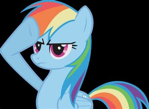 Rainbow Dash Salute Rainbow Dash My Little Pony Friendship Mlp My
