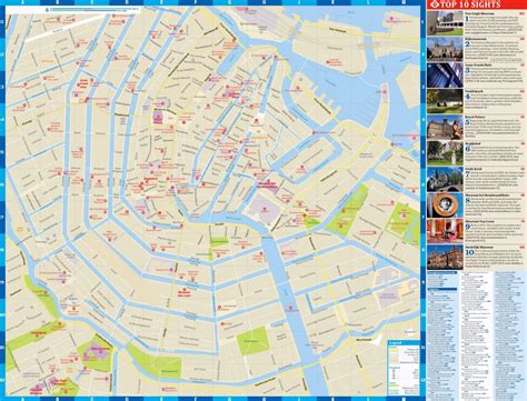 Holandia na szóstym miejscu wśród najszczęśliwszych krajów. Amsterdam turystyczna mapa Amsterdamu do odwiedzenia ...