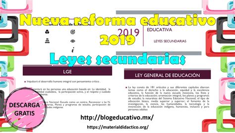 Leyes Secundarias De La Nueva Reforma Educativa Blog Educativo