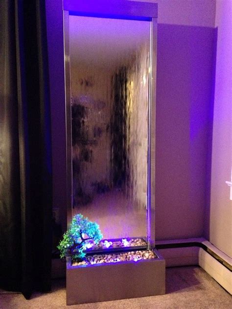 Mirror water fountain transforms your space into a restful oasis. Waterfall XXL 72'x24' Floor Standing Water Fountain ...