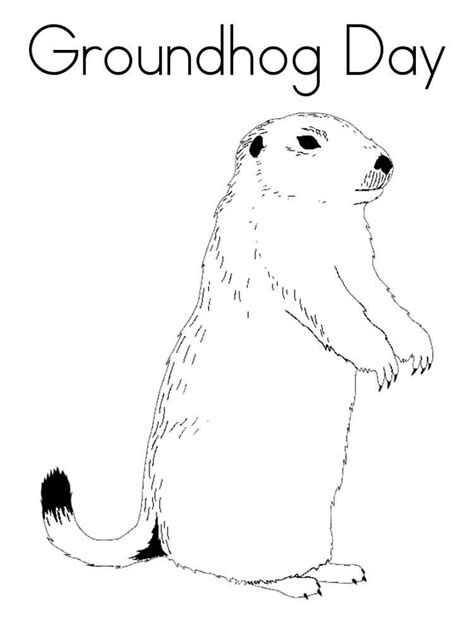 I have some more groundhog day goodies for you. Groundhog Day coloring pages. Free Printable Groundhog Day ...