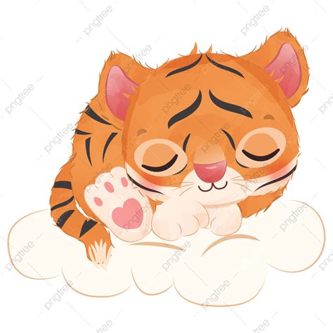 Cute Little Tiger Illustration Tiger Clipart Tiger Illustration Baby