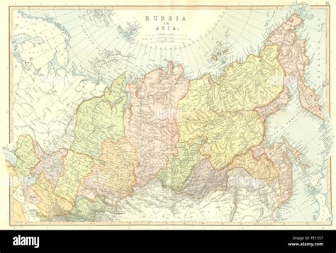 Asian Russia Siberia Provincesscale In Russian Versts Blackie 1893