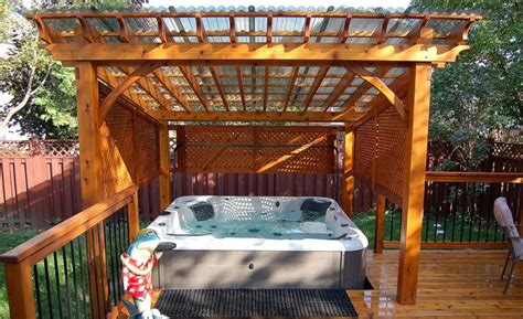 Hottub Enclosure Ideas 63 Hot Tub Deck Ideas Secrets Of Pro