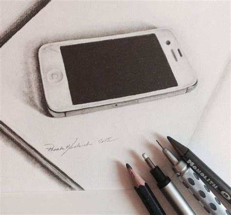 3d Iphone Drawing By Artmadebyrenata On Deviantart