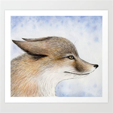 Swift Fox Art Print By Mariya Olshevska Society6