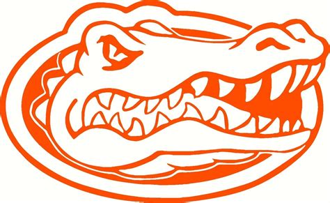 Ncaa Florida Gators Logo Decal Sticker 5 X 8 Orange Free Shipping