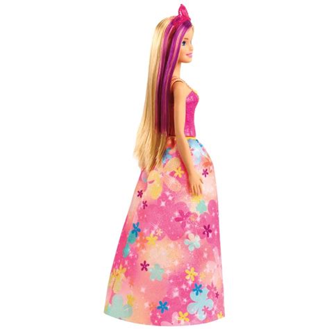 Barbie Dreamtopia Princess Doll Flowery Pink Dress Smyths Toys Uk