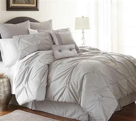 Ella Collection 8piece Pin Tuck Comforter Set Ultrasoft And