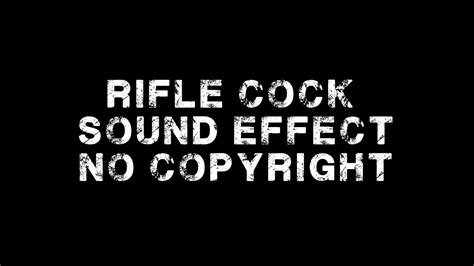 Rifle Cock Sound Effect Youtube