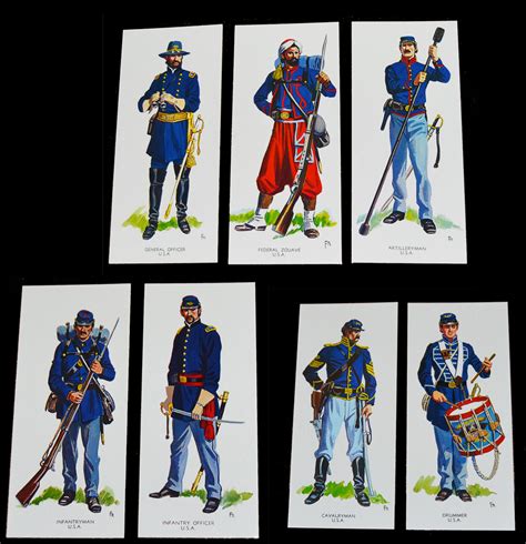 American Civil War Infantry Cavalry Artillery Uniforms Of The Union 7