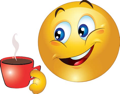 Coffee Cup Smiley Symbols And Emoticons