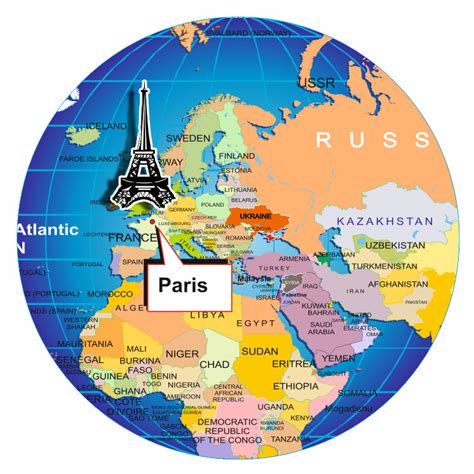 Paris France Location On World Map United States Map