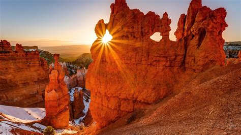 Sunlight Rock Formation Landscape Bryce Canyon National Park Utah
