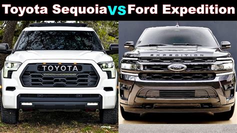 2023 Toyota Sequoia Vs Ford Expedition 2022 Full Review Toyota