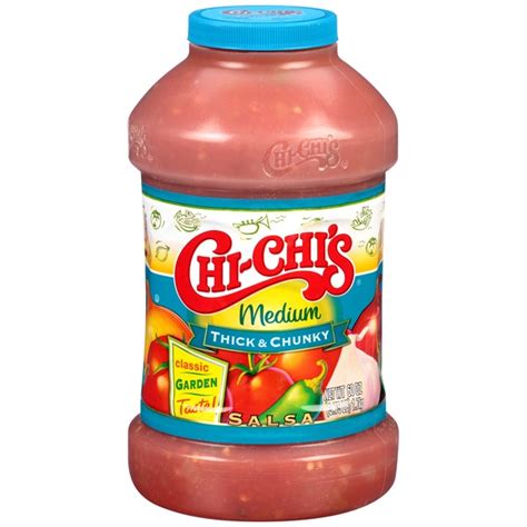 chi chi s sauces medium thick and chunky salsa 60 oz instacart