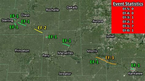10 Il Tornadoes Confirmed By Nws Abc7 Chicago