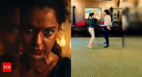 Kangana Ranaut Shares A Glimpse Of Her Action Rehearsals For ‘dhakaad