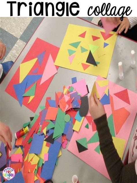 Triangle collages! Plus 2D Shapes activities for preschool, pre-k, and