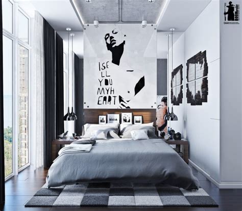 Modern Urban Bedroom Decor In Grey And White Digsdigs