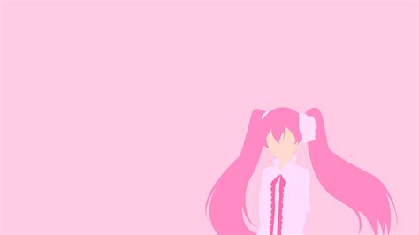 Pink Minimalist Anime Wallpapers Wallpaper Cave