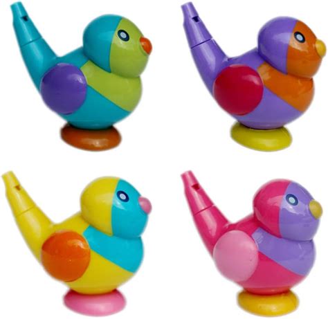 Toyvian Plastic Whistles Bird Shaped Noisemaker Party