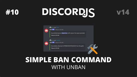 Outdated Discordjs V14 10 Simple Banunban Commands Youtube