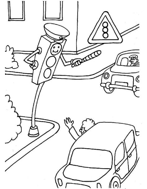 Printable Traffic Lights Coloring Page Free Printable Coloring Pages