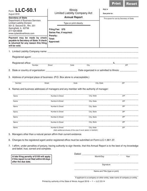 Fill Free Fillable Illinois Secretary Of State Pdf Forms