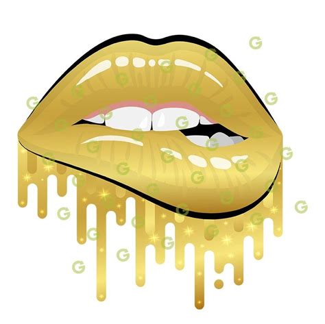 Gold Lips Svg File Lipstutorial Org