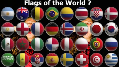 De Wereld Vlag Quiz Spel Gissing De Vlaggen Van Het Land In De Zomeren