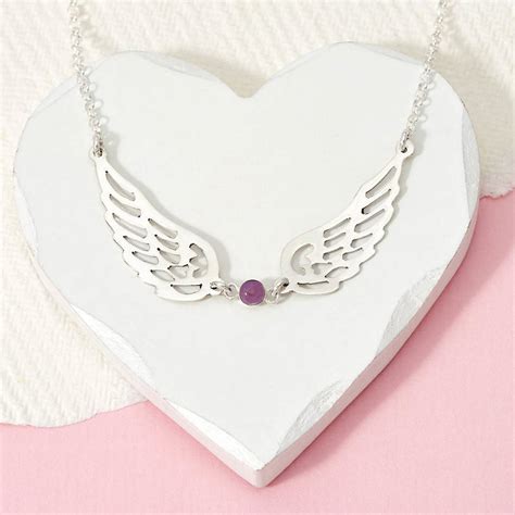 Always With You Guardian Angel Wing Necklace By Tales From The Earth