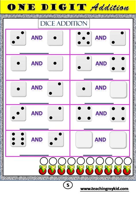 Mathematics Worksheets First Grade Math Unit 3 Addition