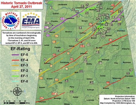 Tornado Map April 27 2011