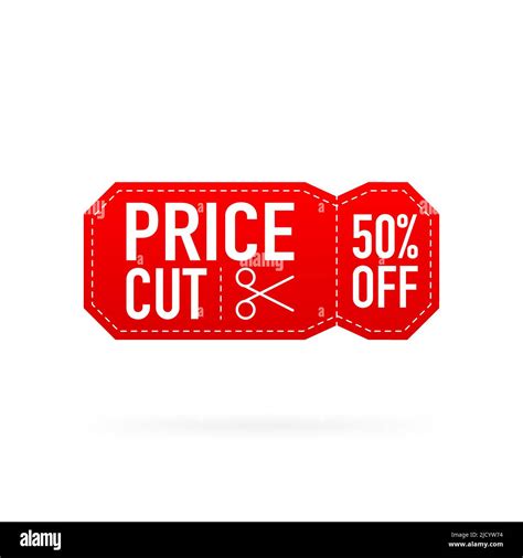 Big Sale Discount Price Cut Labels Vector Illustration Stock Vector
