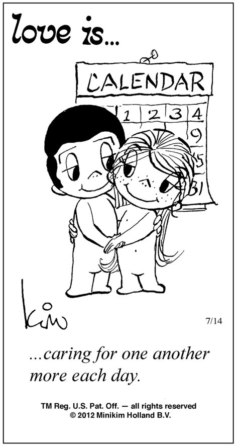 caring for one another more each day love is comic love is cartoon love quotes