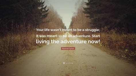 Marshall Sylver Quote Your Life Wasnt Meant To Be A Struggle It Was