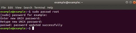 Setting Root Password On Linux