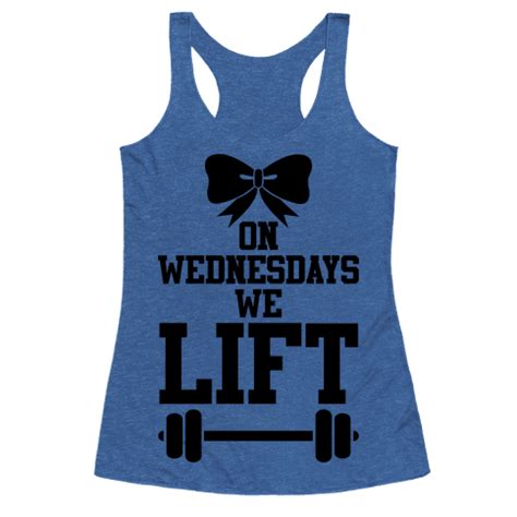 On Wednesdays We Lift T-Shirts | LookHUMAN | Printed shirts, Shirts, Workout shirts
