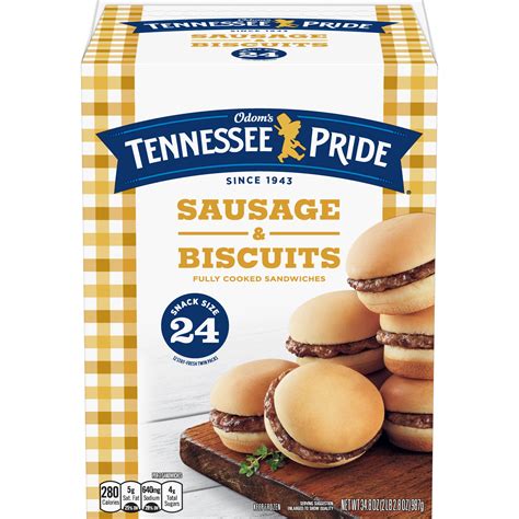 Odoms Tennessee Pride Sausage And Biscuits Snack Size Frozen Breakfast