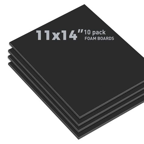 Golden State Art Pack Of 10 316 Thick 11x14 Black Foam Core